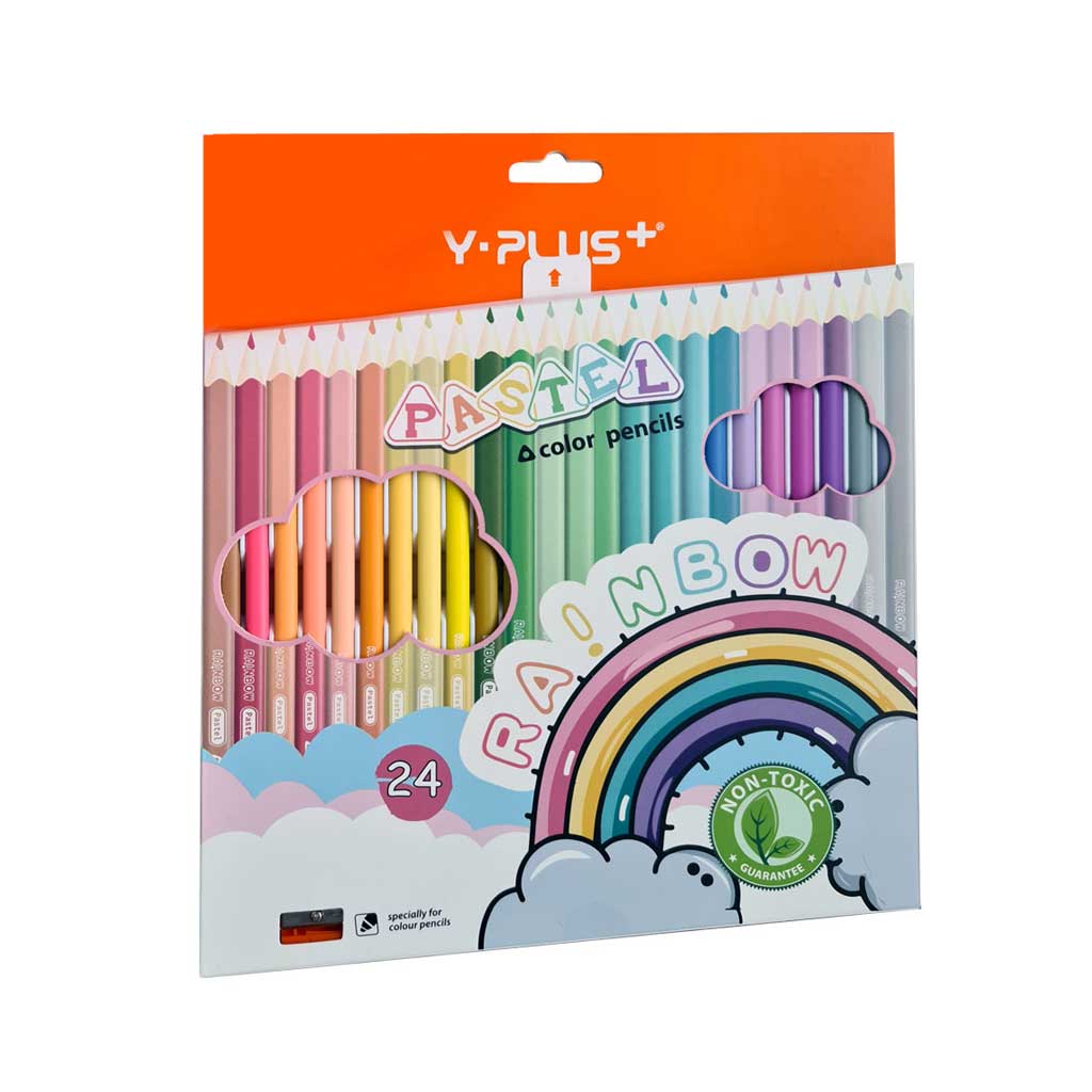Цветни моливи пастелни цветове YPlus