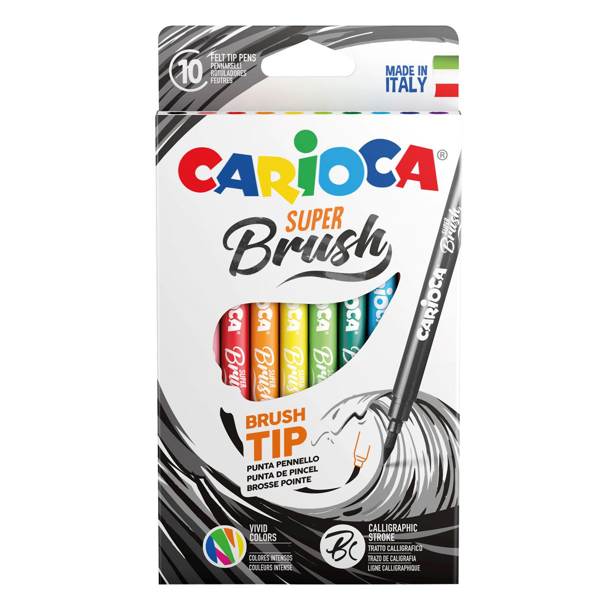 Флумастери Carioca Super Brush - меки като четка за рисуване