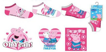 Пепа Пиг детски low cut Чорапи, 31/34