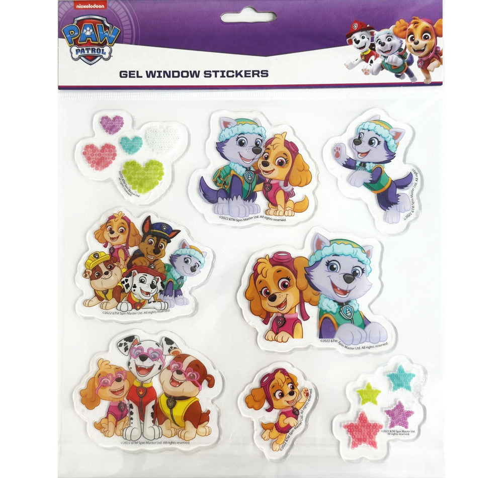Пес патрул Сърце Gel Window Sticker комплект