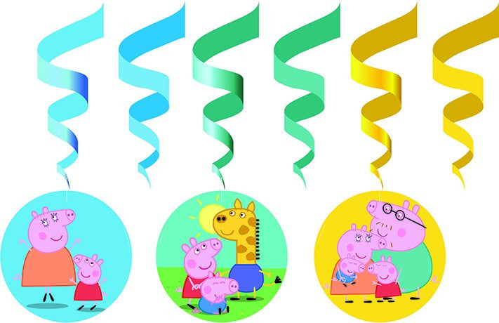 Пепа Пиг Hug ribbon декорация 6 части комплект