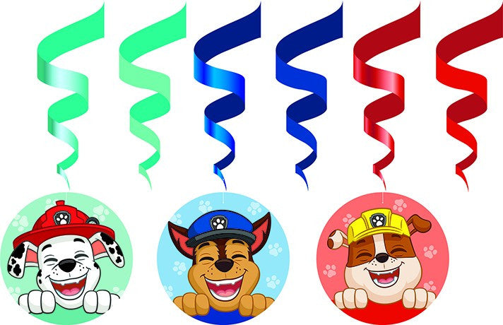 Пес патрул Smile ribbon декорация комплект от 6 pieces