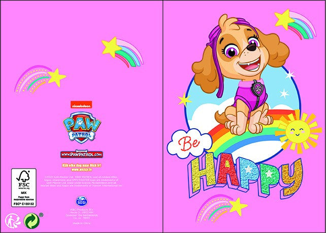 Пес патрул Happy 3D pop-up greeting Колаd + envelope