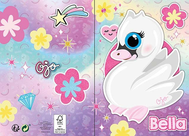 Ojo Свен 3D Pop-up Greeting Колаd + Envelope