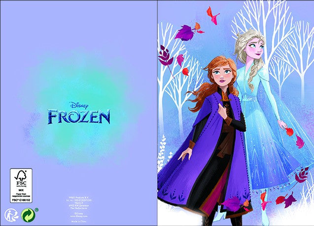 Дисни Замръзналото Кралство 3D pop-up greeting Колаd + envelope