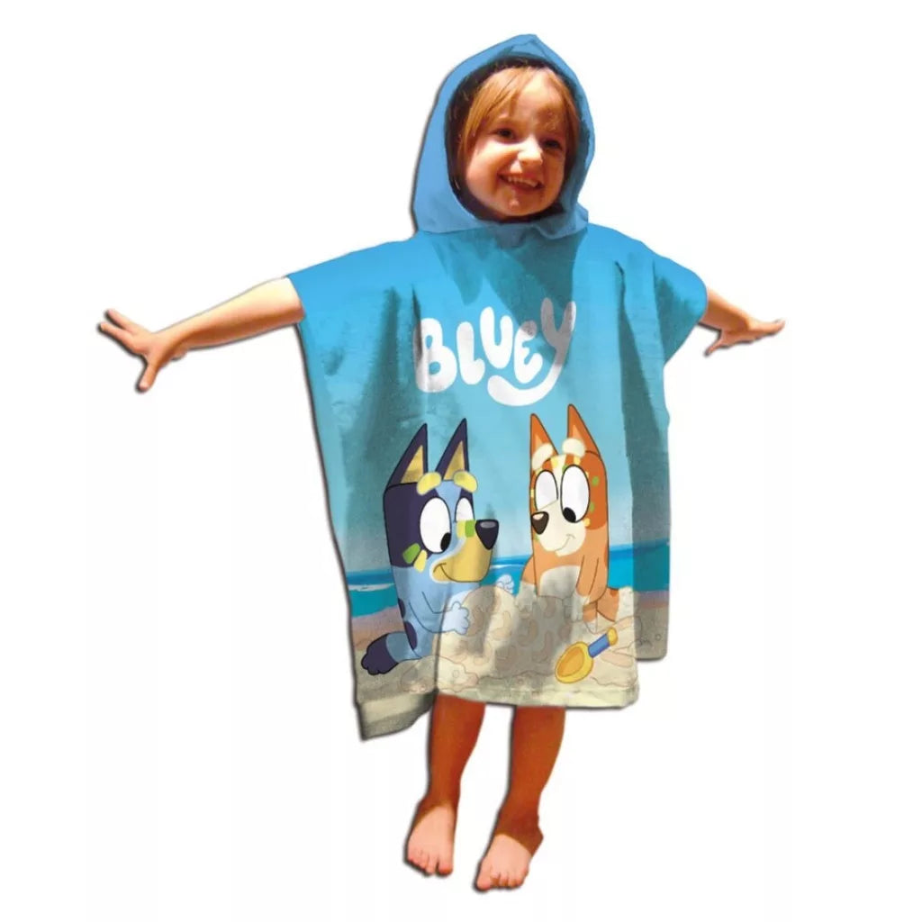 Синьо Плажно Пончо