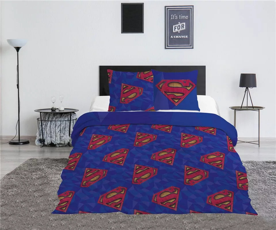 Dvoen spalen komplekt Superman - Spalno belio