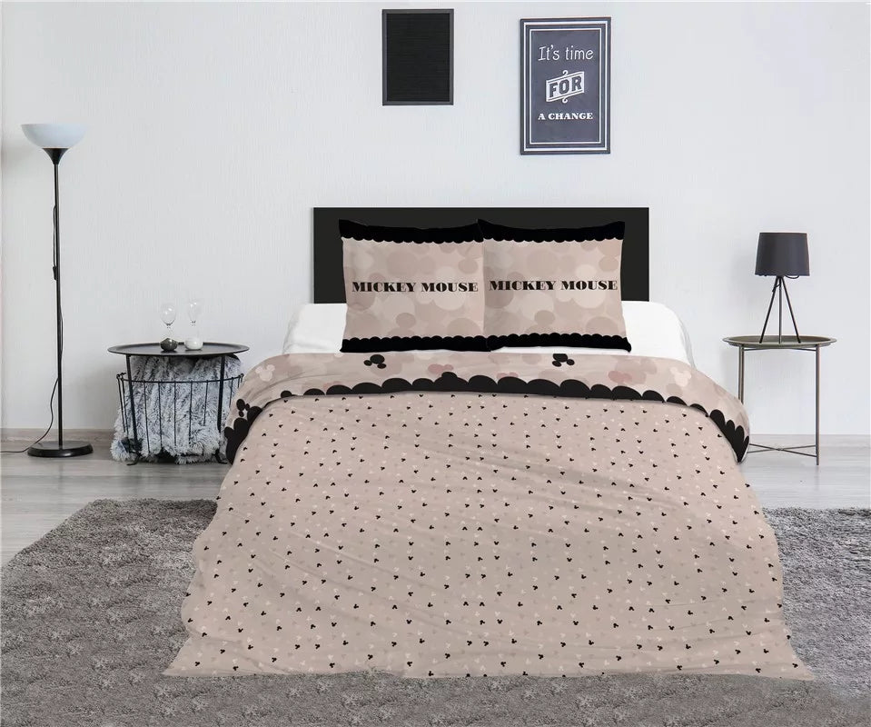 Dvoen spalen komplekt Mickey Minnie Mouse Disney - Spalno belio