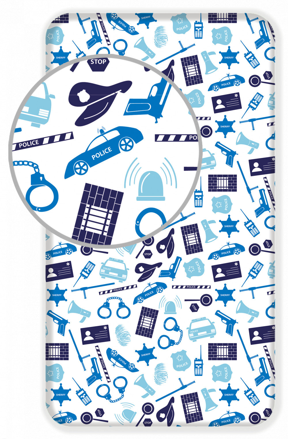 spalno belio charshaf s lastik policiq