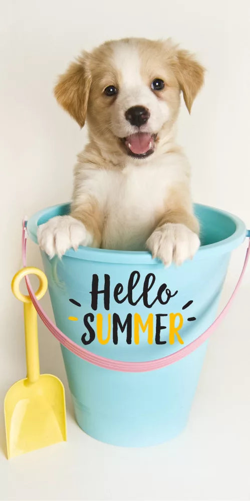 Плажна кърпа "Кученца" 70x140см