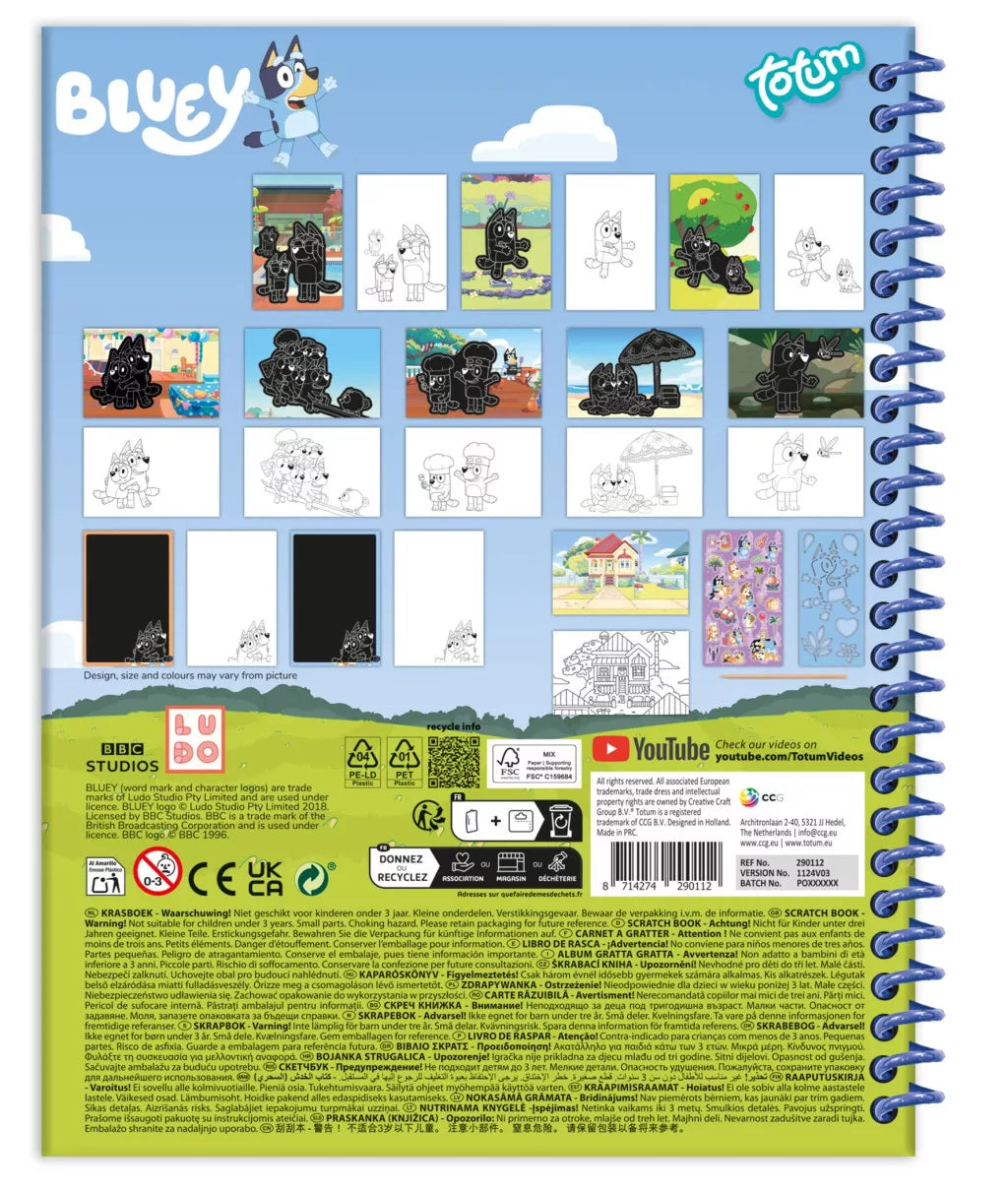 Scratch Art комплект Блуи Bluey