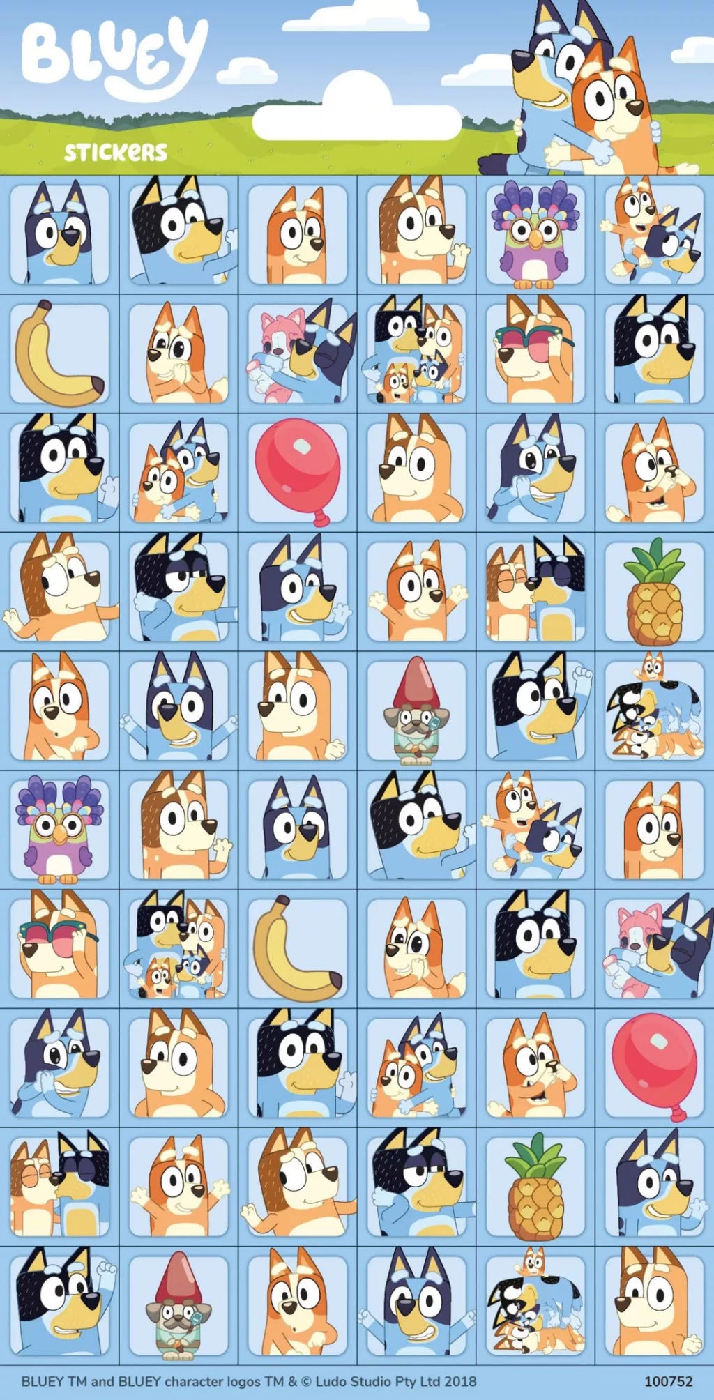 Стикери Блуи - Stikeri Bluey