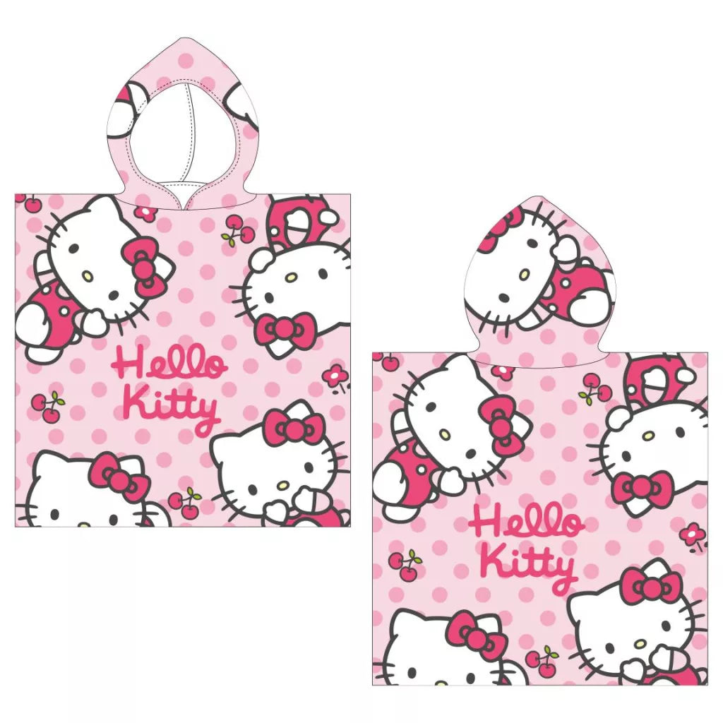detsko plajno poncho hello kitty