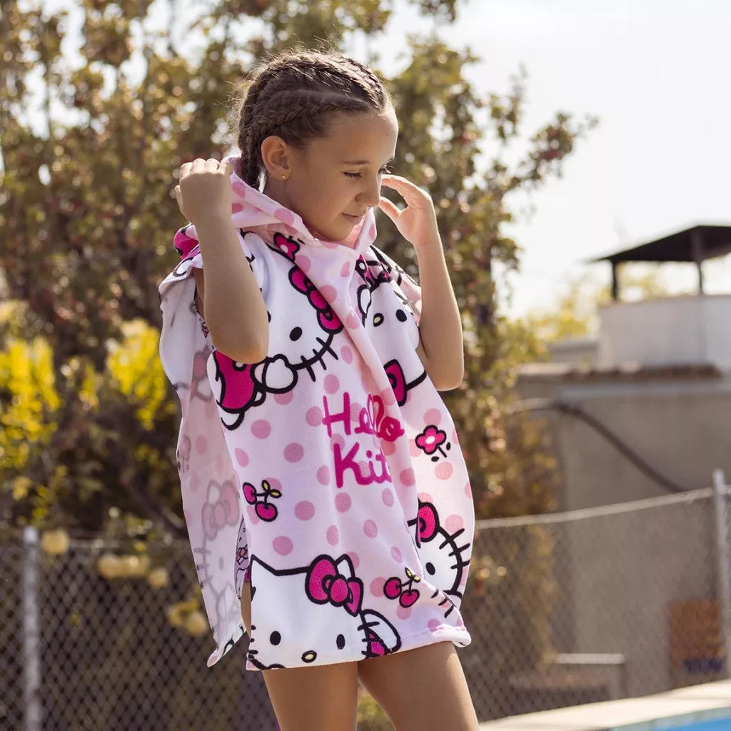 detsko plajno poncho hello kitty