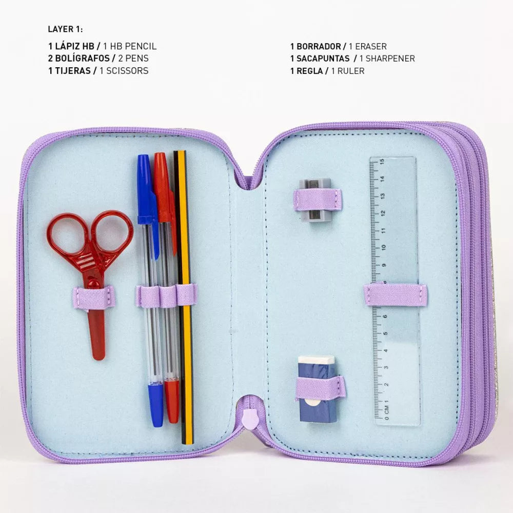 Komplekt neseser s prinadlejnosti za uchilishte Zamraznaloto Kralstvo - Frozen