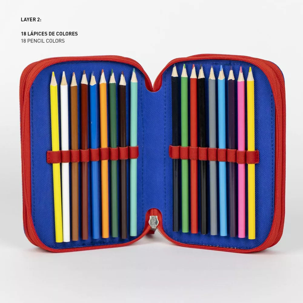 Несесер пълен с флумастери и моливи