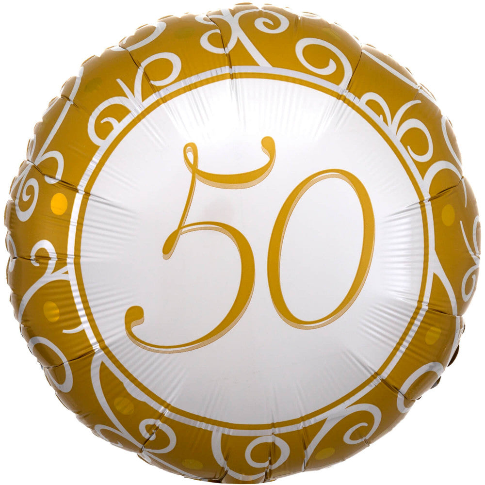 Годишнина 50th Годишнина, фолио балон 43 см
