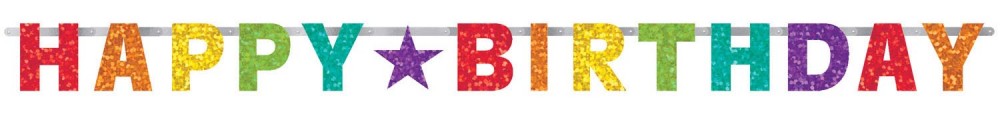 Честит Рожден ден Дъга Честит Рожден ден sign 230 см