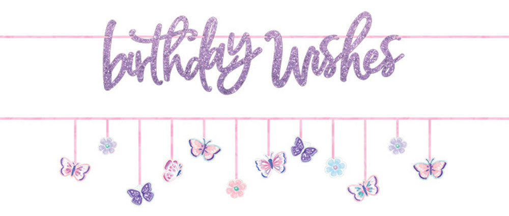 Пеперуда Flutter комплект от две части glitter sign 365 см