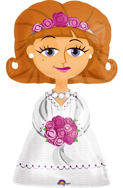 Сватба Сватба, AirWalker Walking Фолиев балон 122 см