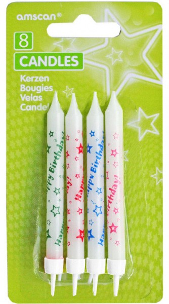 Честит Рожден ден Честит Рожден ден cake candle комплект, 8-части комплект