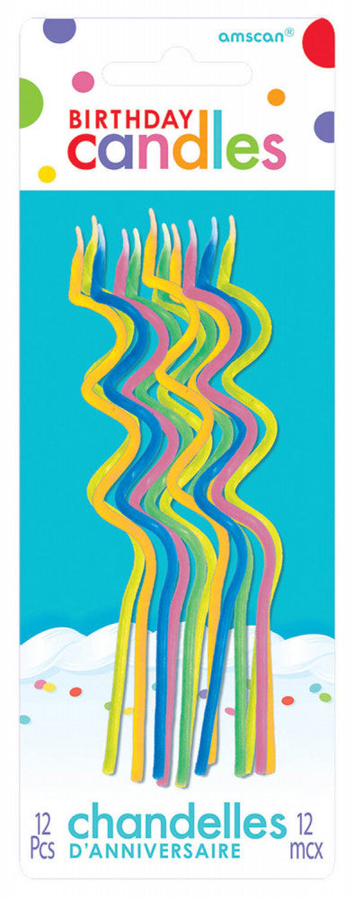 Цвят spiral рожден ден candle комплект, 12 части