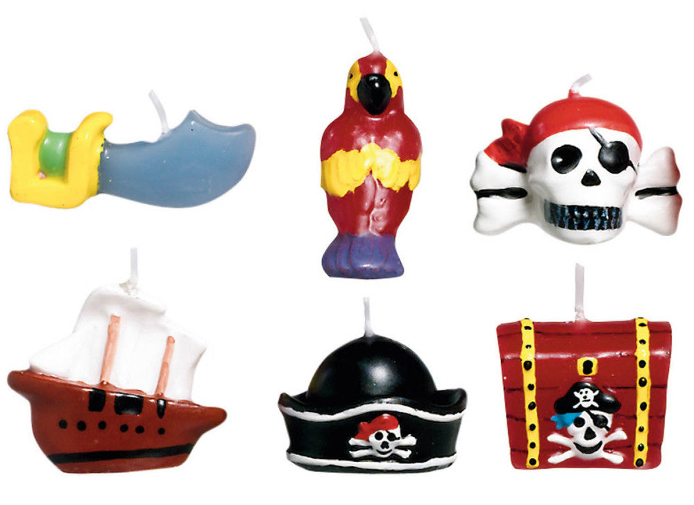 Пират Map Мини рожден ден candle комплект, 6 части