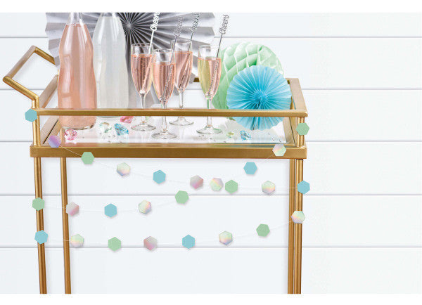 Цвят Shimmering Парти Мини garland 213 см комплект от 6