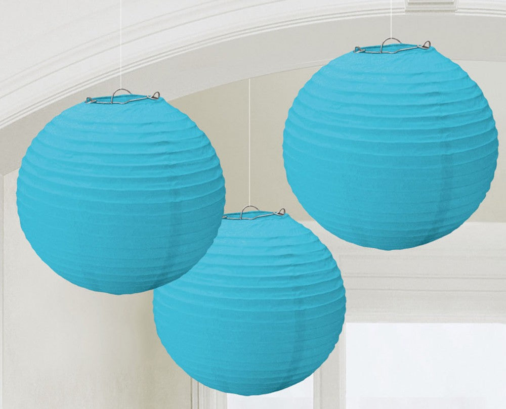 Цвят Колаibbean Син, Син Lantern комплект от 3
