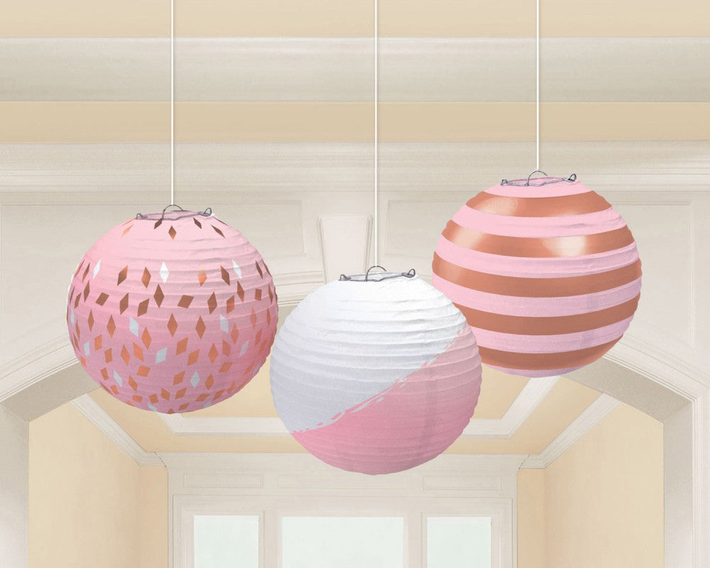 Цвят Lantern Роза G 24 см 3 части комплект