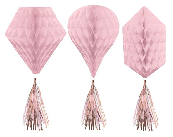 Цвят Роза G Hanging декорация комплект от 3