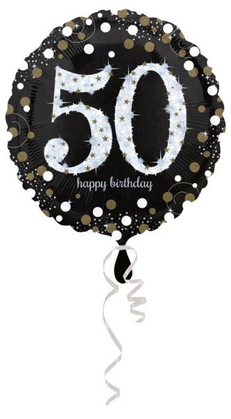 Честит Рожден ден G Честит Рожден ден 50 фолио балон 43 см