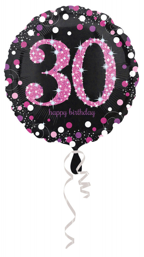 Честит Рожден ден Честит Рожден ден Розов 30 фолио балон 43 см