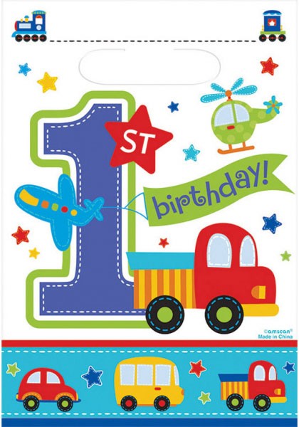 Първи рожден ден Кола 8-части подаръчна торбичка комплект