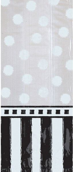 Цвят Dots Черен-White подаръчна торбичка , 20 части