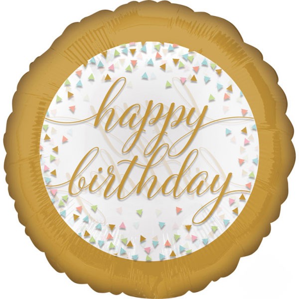 Честит Рожден ден Pastel Confetti Честит Рожден ден фолио балон 43 см