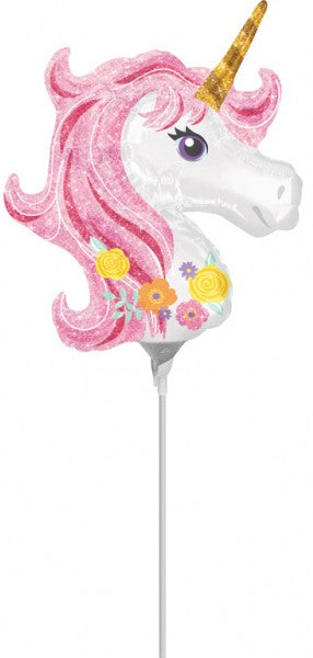 Еднорог Мини фолио балон 25 см