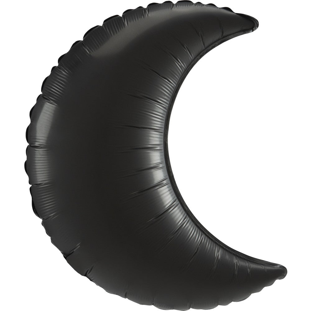 Цвят Onyx Crescent moon фолио балон 66 см