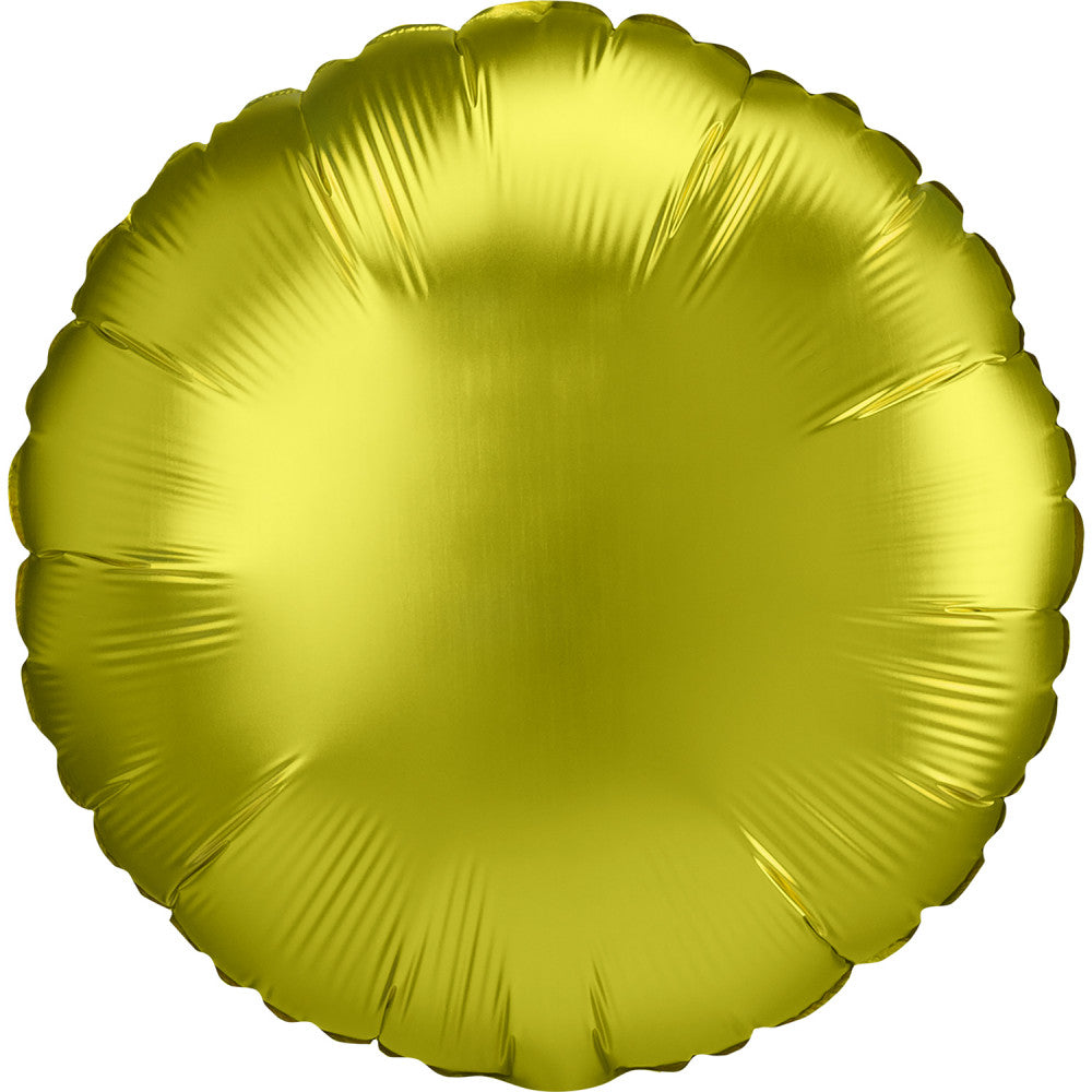 Satin Lemon round фолио балон 43 см