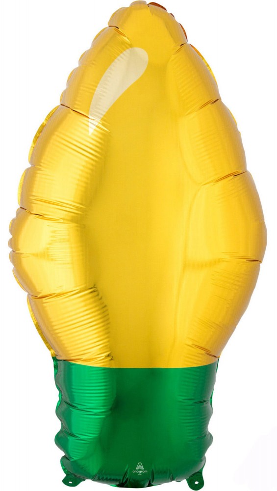 Коледа G , G Светло Bulb Фолиев балон 55 см