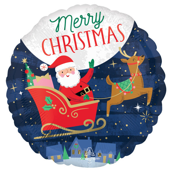 Коледа Night i фолио балон 43 см