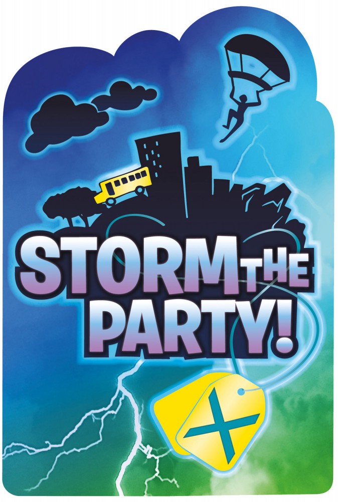 Кралска битка Storm Парти invitation комплект от 8