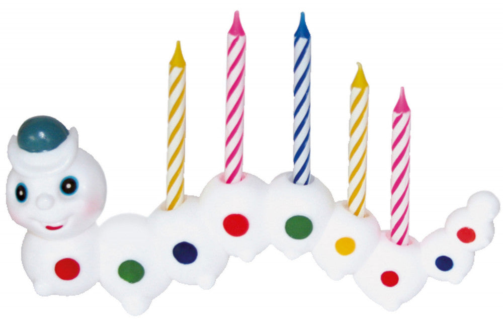 Честит Рожден ден Гъсеница colorful candle комплект 9 части