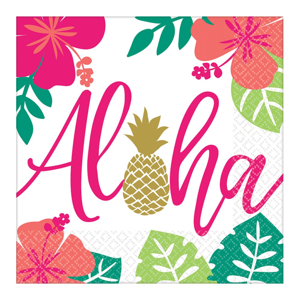 Aloha Ананас napkin 16 части 33x33 см
