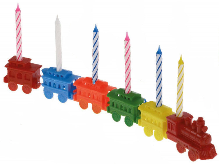 Train colorful cake candle, candle комплект