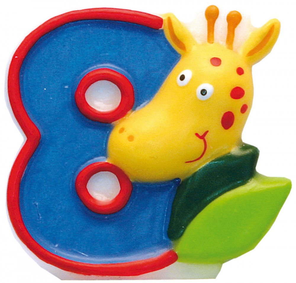 Сафари рожден ден candle, число candle 8