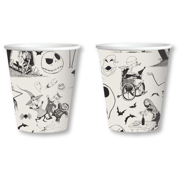 The Бъдни вечер Черен paper cup комплект от 8, 250 ml