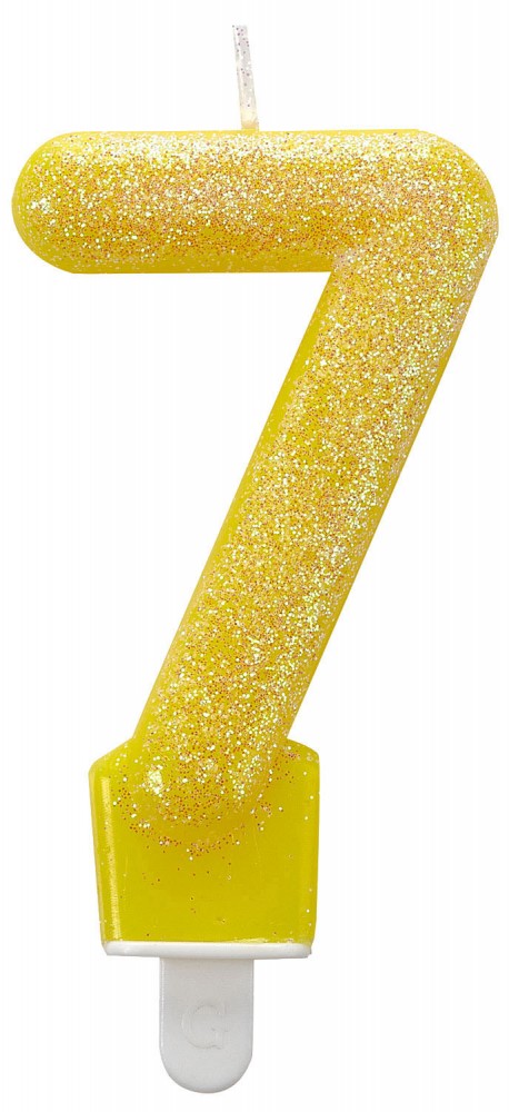 Цвят Glitter cake candle, число candle 7