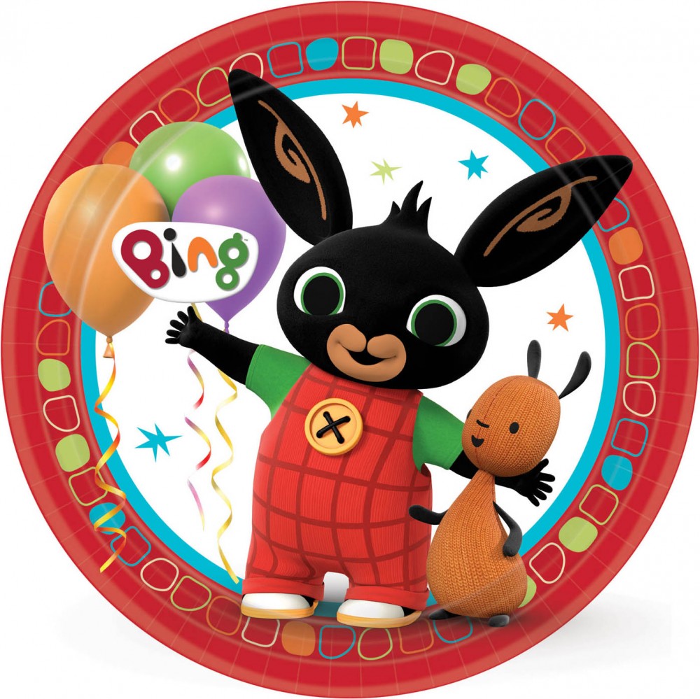 Bing Red пластамасова чиния 8 части 23 см