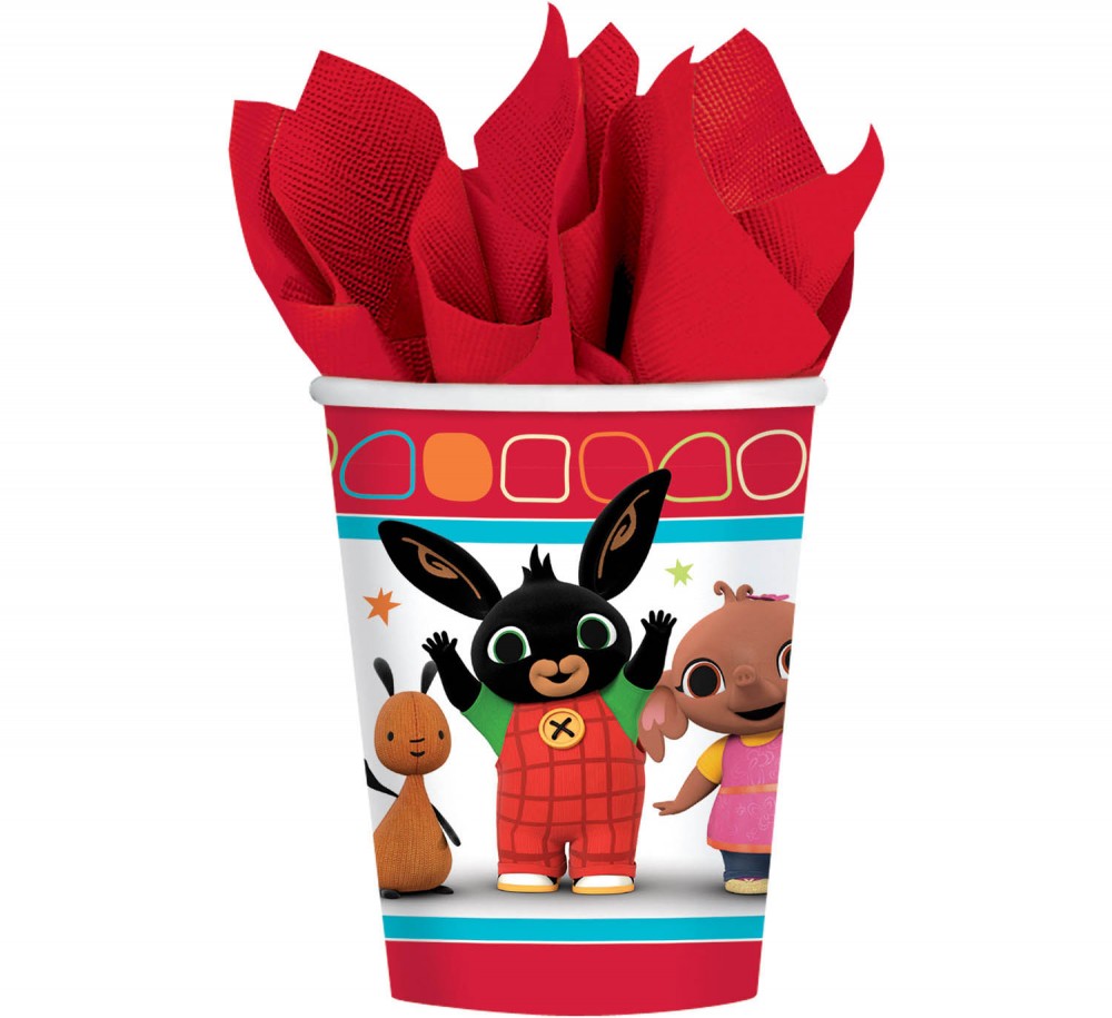 Bing Red paper cup 8 части 250 ml